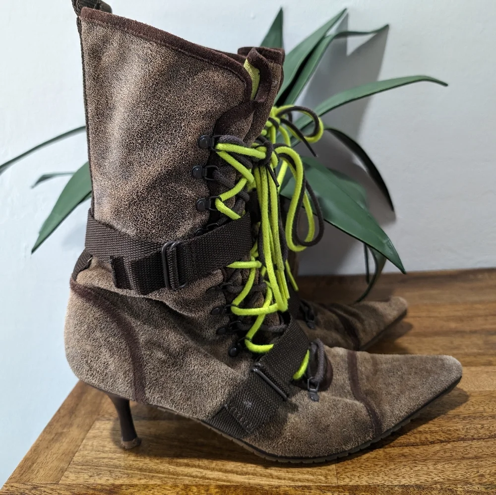 Diesel VINTAGE 'Everest' Lace Up Bootie sz 8.5